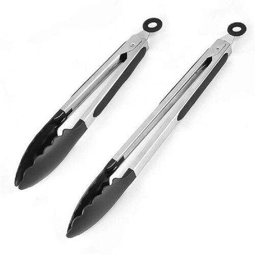 Food Grade Silicone BBQ Grilling Tong Kitchen Salad Bread