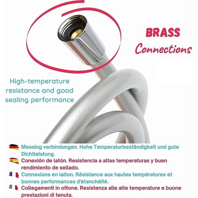 1.5/2/3/4M High Pressure Shower Hose Plumbing For Bathroom A
