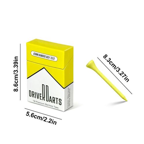 18pcs/box Golf Tees Premium 83mm Bamboo Golf Tees Golf Ball