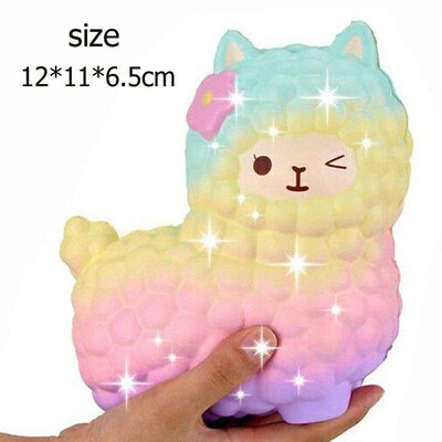 Jumbo Sheep Alpaca Squishy Toy Cute Galaxy Slow Rising Anima