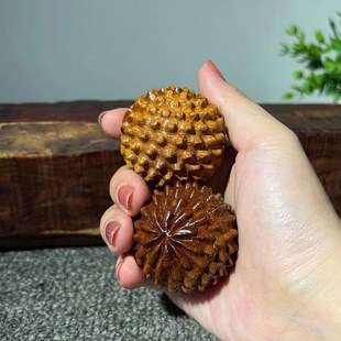 黄花梨木雕手球木质按摩健身球沉水级保健球手把件手玩球