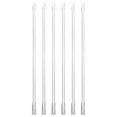 6 Sets Long Rod Window Blind Tilt Wand Curtains Stick Pom Wh