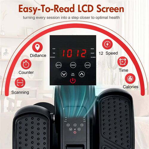 Under Desk Elliptical Electric Machine Portable Ellipse Leg