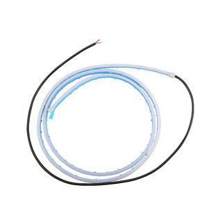 汽车中网爆闪红蓝警示灯后备箱贯穿尾灯导光条改装饰灯带led灯条