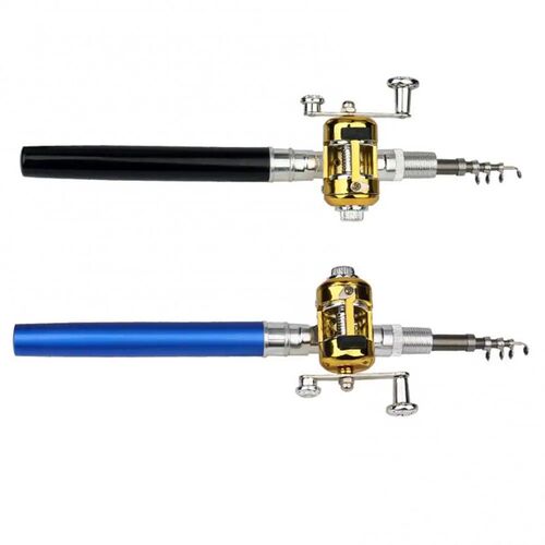 Portable Telescopic Pole Pen Shape Folded River Lake Fishing