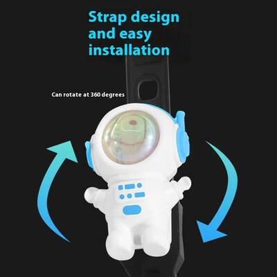 Innovative Astronaut-themed Bicycle Tail Light for Mountain