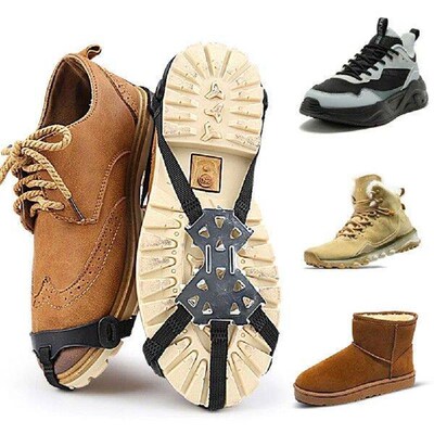 Anti Slip Ice Snow Grips for Shoes and Boots 11 Spikes