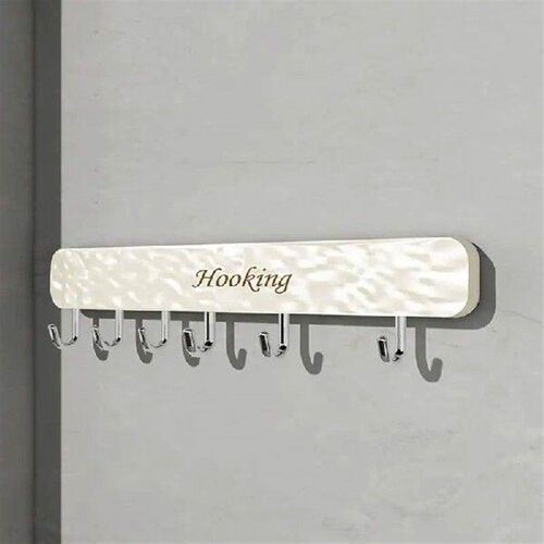 Kitchen Sliding Hooks Adjustable Pot Hangers Adhesive No