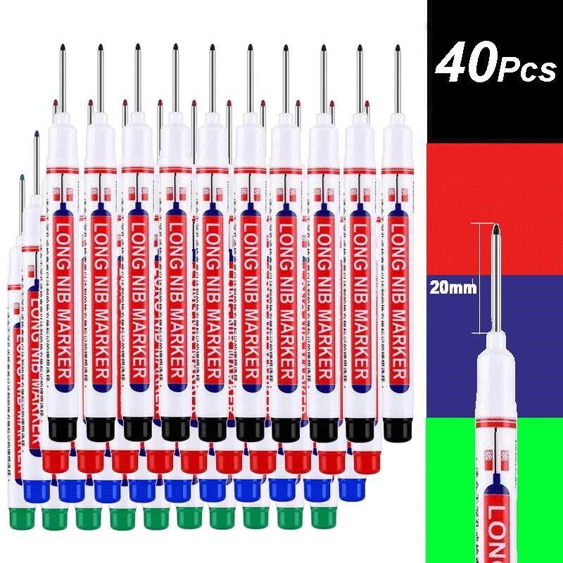 4-100Pcs 2cm Waterproof Long Head Markers Deep Hole Marker P图片