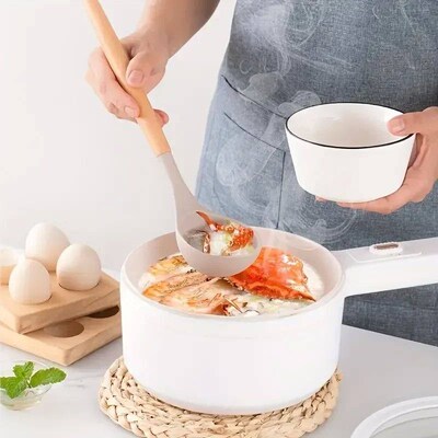 12pcs Set of Multi-color Silicone Wooden Handle Kitchenware