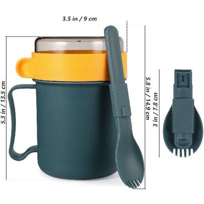 Cereal Cup Breakfast Soup Container Microwavable Bowl Mug