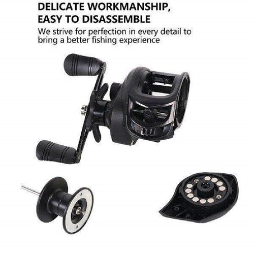Fishing Wheel 7.2/1 Gear Ratio Baitcasting Fishing Wheel