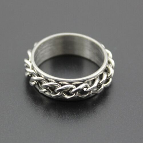 High Quality Titanium Steel Rotatable Rings Mens Stainless