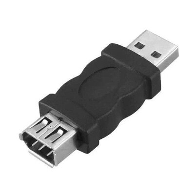 Portable Firewire IEEE 1394 6 Pin Female to USB Type