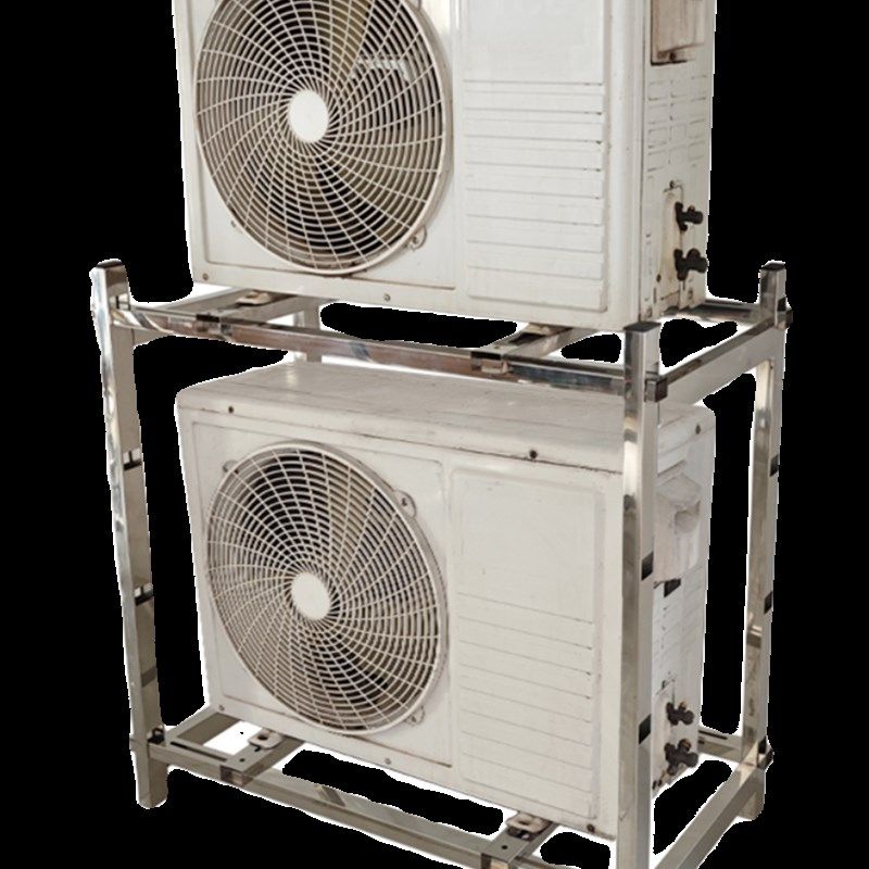 别墅大平层粗5*3不锈钢管空调外机承重架空气能支架中央空调架子