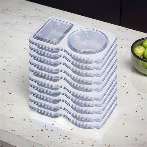 2 Compartment Transparent Dressing Containers Reusable