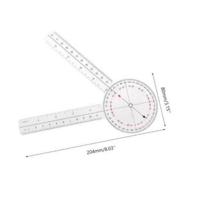 Goniometer Joint Ruler Calibrated Orthopedics Angle Rule 13i