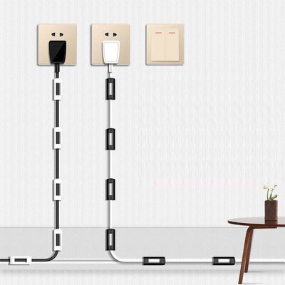Wall Cable Management Clips, Self-Adhesive Wire Organizer, N