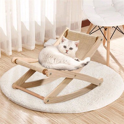 Cat Rocking Chair Cat Rocking Hammock Bed Portable Furniture