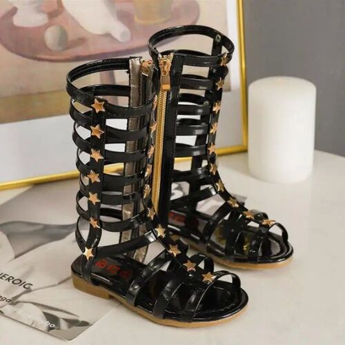 New Summer Childrens Sandals Roman Boots High Top Girls Sa