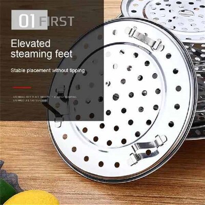 Multi Size Stainless Steel Food Steamer Steaming Rack