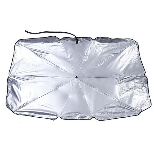 Automobile Parasol Titanium Silver Open Silver Glue Folding