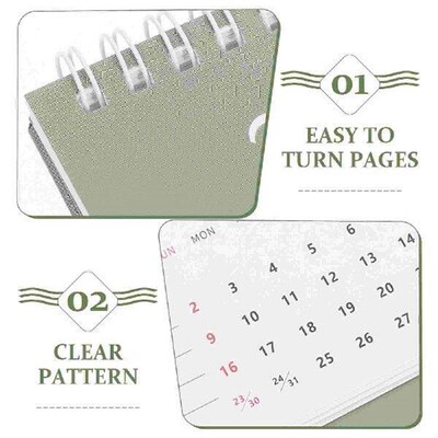 Standing Calendar Small 2024 Calendars 2025 Desk Decorative