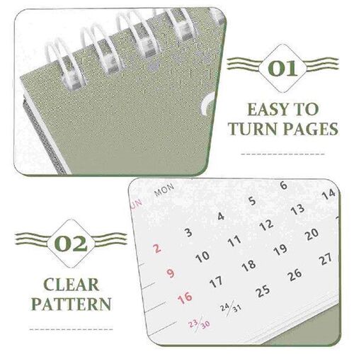 Standing Calendar Small 2024 Calendars 2025 Desk Decorative