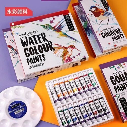 montmarte水彩watercolor paint set gouache  paint aquarelle