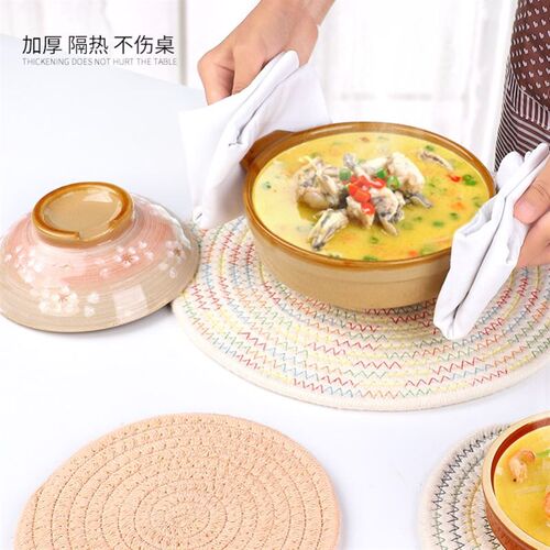 Corn fur woven Dining Table Mat Heat Insulation Pot Holder