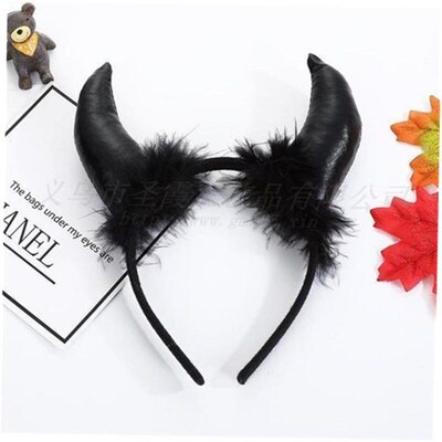 Halloween decoration props demon horn headband decorations