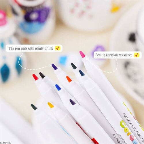 12 Colors Kids Ceramic Paint Marker Pens Acrylic Paint Pens
