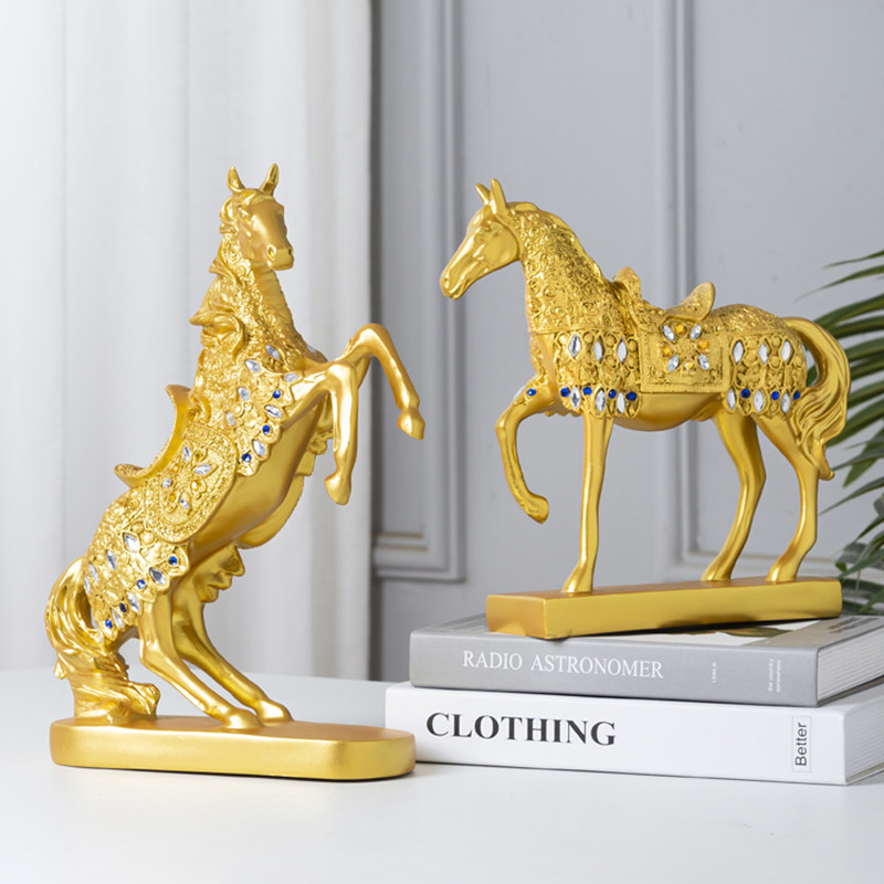 客厅酒柜装饰品马到成功摆件办公室桌面小摆设乔迁新家开业工艺品,家居饰品,装饰摆件,淘宝优惠券,粉丝福利购,淘宝优惠卷