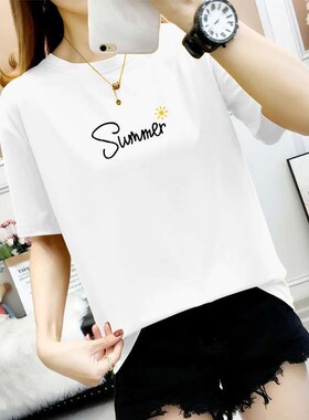 Jin Manqi Summer Simple Womens Large Size Womens Top New L