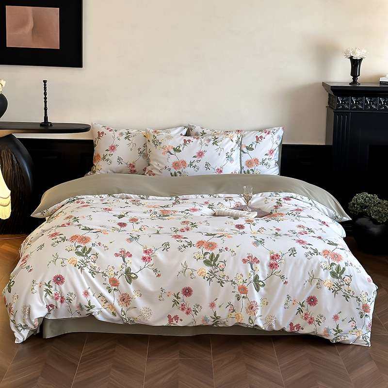 新中式田园花卉60支天丝棉磨毛数码印花被套家用1.8m床上用品套件,3C数码配件,其它配件,淘宝优惠券,粉丝福利购,淘宝优惠卷