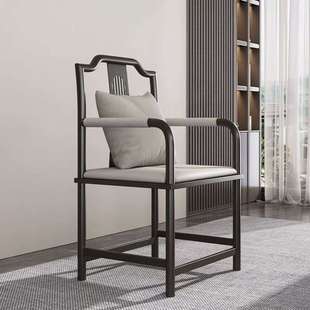 新中式茶椅高端主人椅茶桌椅子轻奢茶椅子圈椅围椅太师椅轻奢椅子