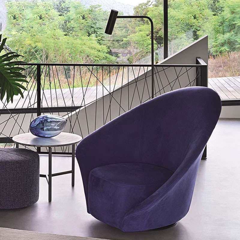 意式极简设计师异形休闲椅客厅沙发椅布艺阳台老虎椅轻奢单人椅子,3C数码配件,淘宝优惠券,粉丝福利购,淘宝优惠卷