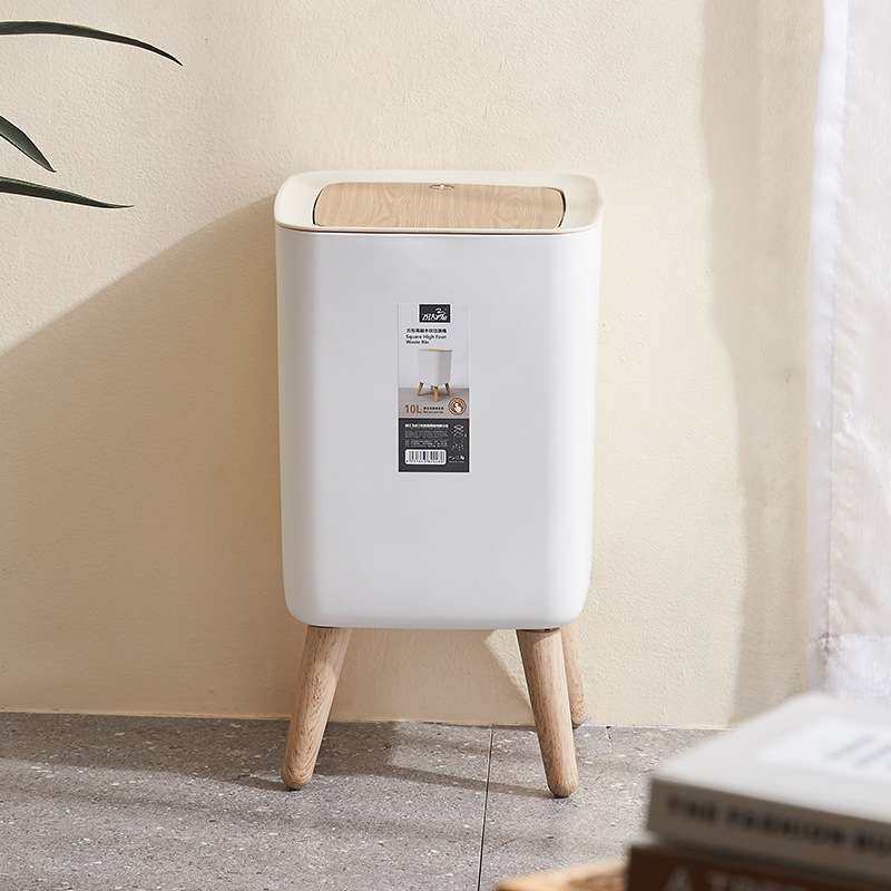高脚木纹家用垃圾桶厨房卫生间客厅桌面收纳桶办公室酒店垃圾桶,3C数码配件,其它配件,淘宝优惠券,粉丝福利购,淘宝优惠卷