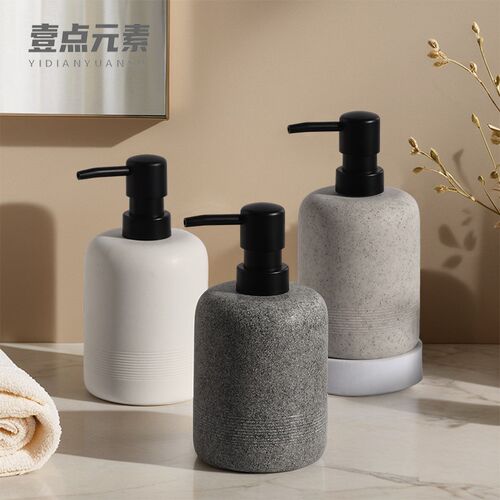 壹点元素砂石洗手液瓶浴室酒店洗手液按压分装洗发水沐浴露分装瓶