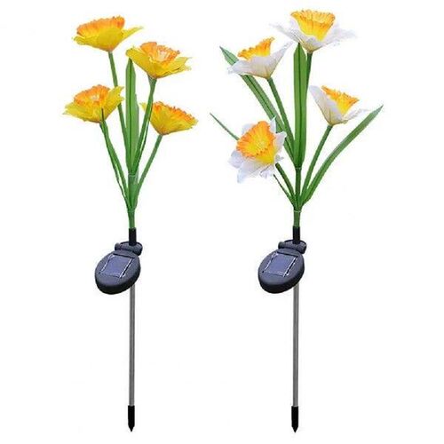 1/2Pcs Outdoor Garden Lamp 4 Heads Design Auto On/Off