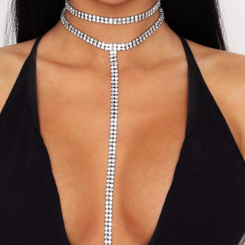 2022 NEW Selling Rhinestone Choker Crystal Gem Luxury Choker