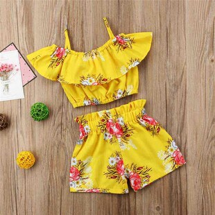 Fashion Hot Toddler Baby Summer 2020 Kid Clothes Floral Prin