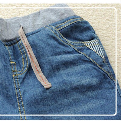 Kids Winter Jeans Pants Plus Velvet Children Thicken Warm De