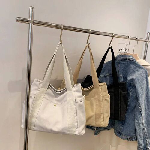 Large capacity ins fashion casual solid color portable shoul