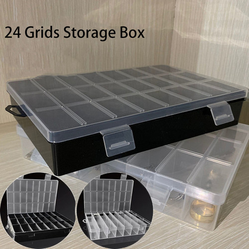 Transparent Plastic Organizer Box Beads Storage Pearl Box Pi