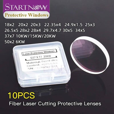 10 Pieces Fiber Laser Protective Lens 18x2 20*2 24.9x1.5 27.