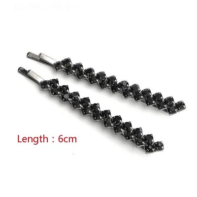 2Pcs New Women Shining Crystal Rhinestone Luxury Hair Clips