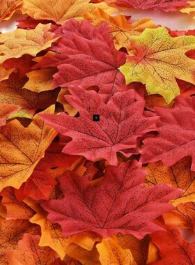 500pcs Silk Maple Leaf Thanksgiving Days Wedding Prop D