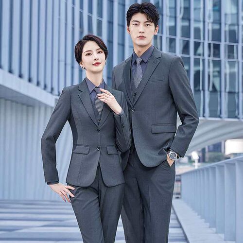 Male and female teachers suit suit business professional att