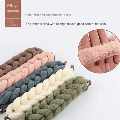 Soft Back Strap Bath Scrubber Rich bubbles Body Brush